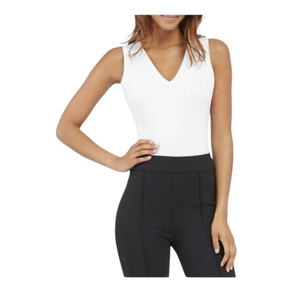 Spanx Suit Yourself V-Neck Tank Bodysuit - Picture 2 of 5